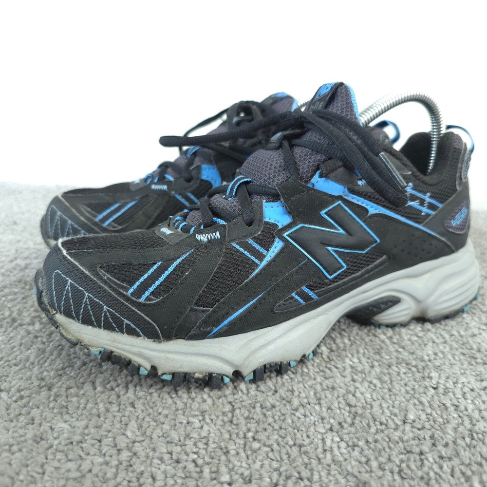 New Balance 411 All Terrain Trail Womens Size 9 Running Shoes Black Blue WT411BB